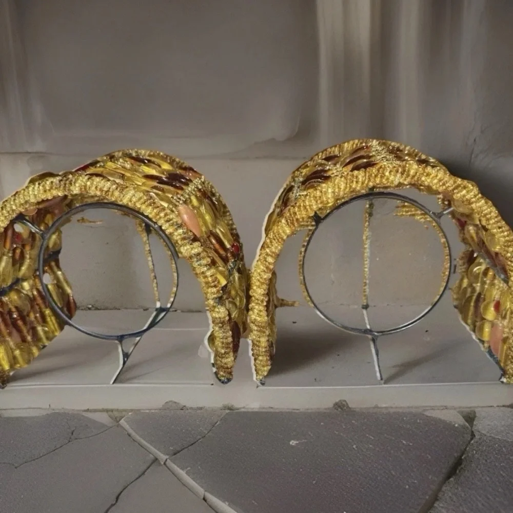 Set of 2 PIER ONE Wall Sconces Boho Decor 4